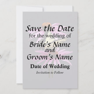 Swallowtail On Coneflower Save The Date