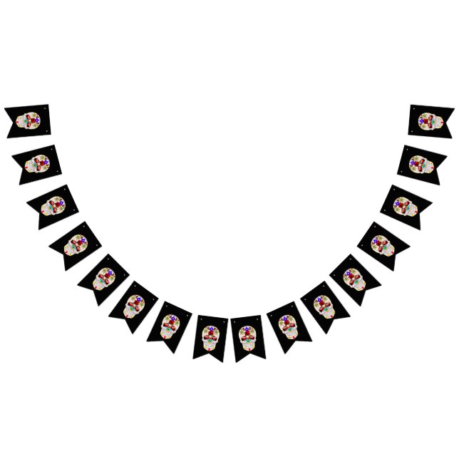 Swallowtail Party Bunting Banner SUGAR SKULL (All)