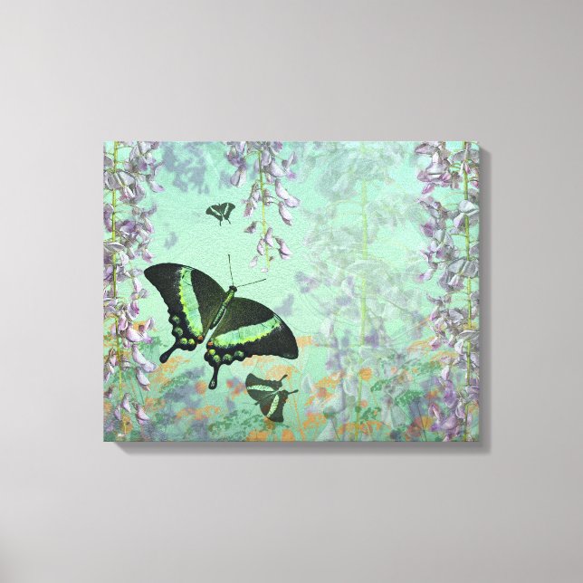 Swallowtail Summer Wrapped Canvas Print (Front)