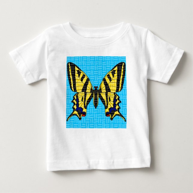 Swallowtail (white) - Baby T-Shirt (Front)