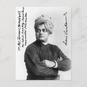Swami Vivekananada in America 1893 Vintage Post Postcard