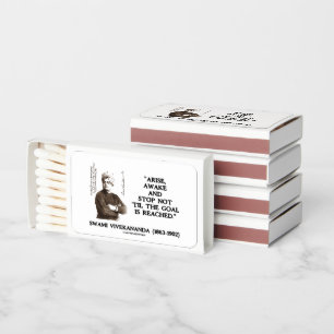 Swami Vivekananda Arise Awake Stop Not 'Til Goal Matchboxes