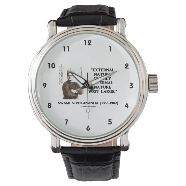 Swami Vivekananda External Nature Internal Nature Watch (Front)