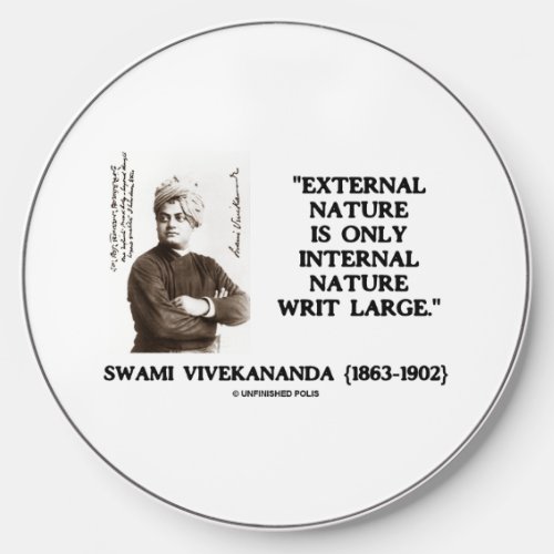 Swami Vivekananda External Nature Internal Nature Wireless Charger