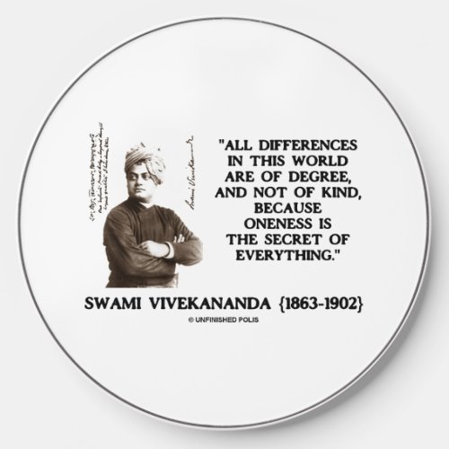 Swami Vivekananda Oneness Secret Of Everything Wireless Charger