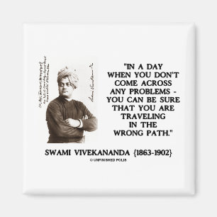 Swami Vivekananda Traveling In Wrong Path Magnet