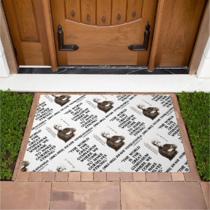 Swami Vivekananda World Great Gymnasium Strong Qte Doormat