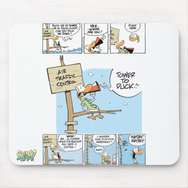 Swamp Air Traffic Control Communications Mouse Pad (Front)