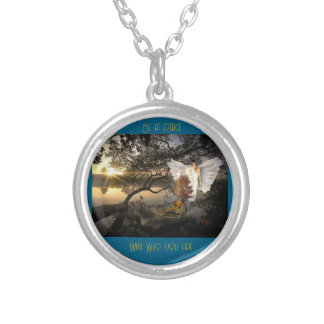 Swamp Angel Silver Plated Necklace