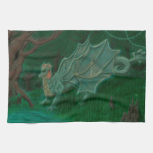 Swamp Dragon Kitchen Towel