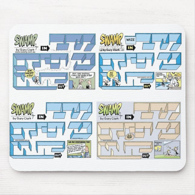 Swamp Dump Rats Maze Mousepad (Front)