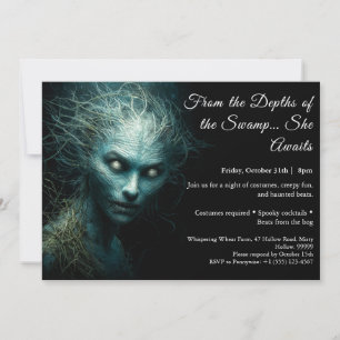 Swamp Hag Halloween Costume Party Invitation