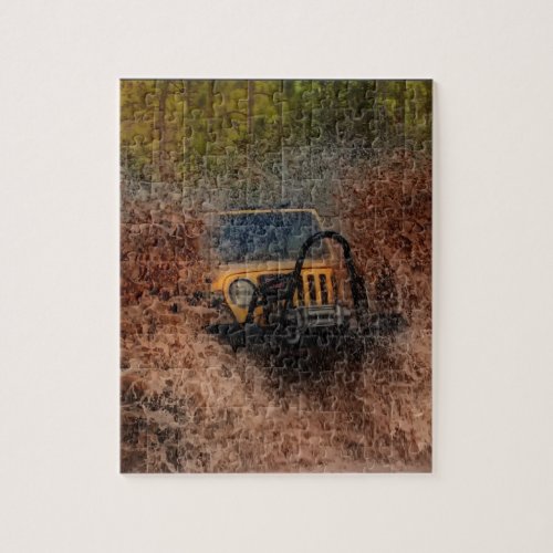 Swamp Jeeping Jigsaw Puzzle