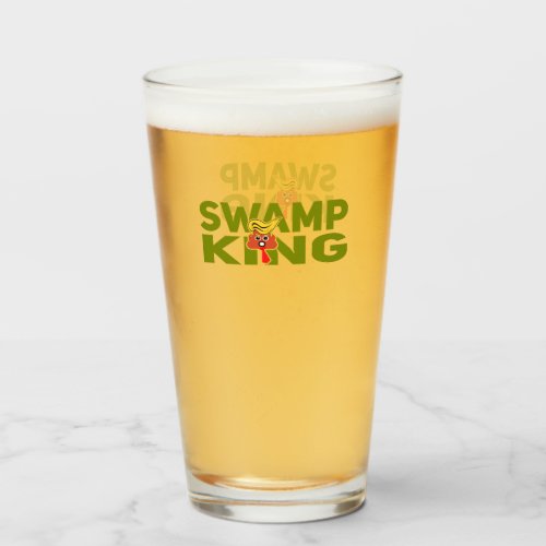 Swamp King Anti_Trump Political Opinion Pint Glass