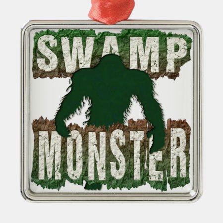 Swamp Monster Metal Ornament