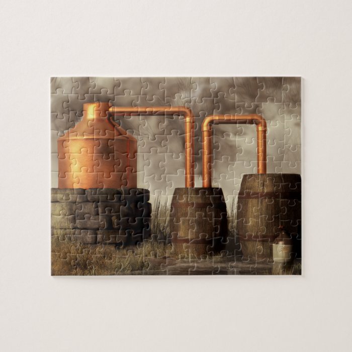 Swamp Moonshine Still Jigsaw Puzzle