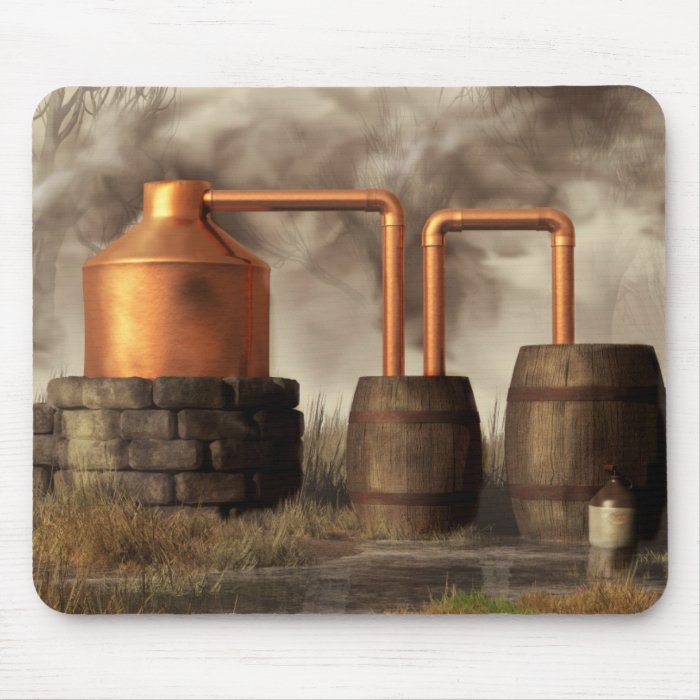 Swamp Moonshine Still Mouse Pad