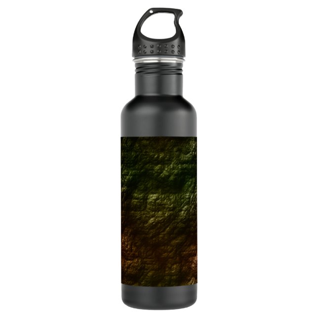 Swamp Moss Camo Stainless Steel Water Bottle (Front)