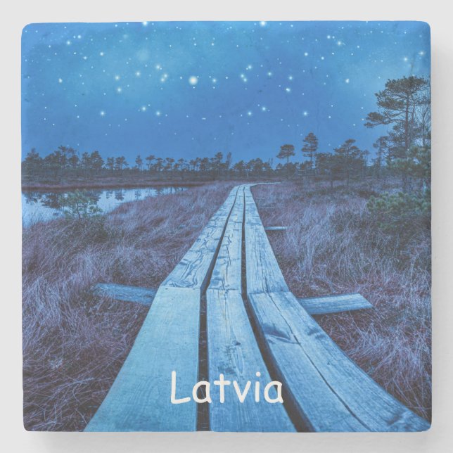 Swamp night stone coaster (Front)