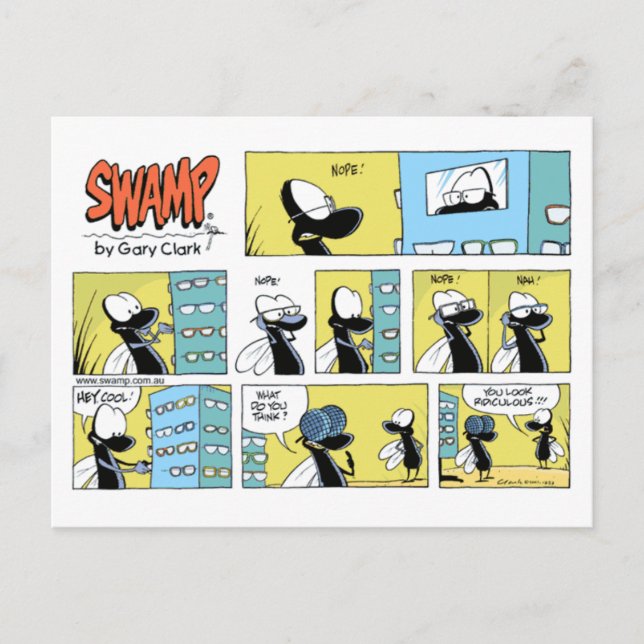 Swamp Optometry Check-Up Card (Front)