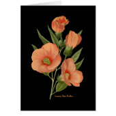 Swamp Rose Mallow Blank Note Card (Front)