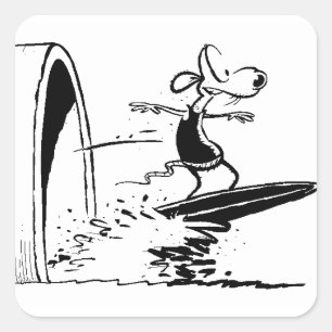 Swamp Sludge Surfing Rat Sticker