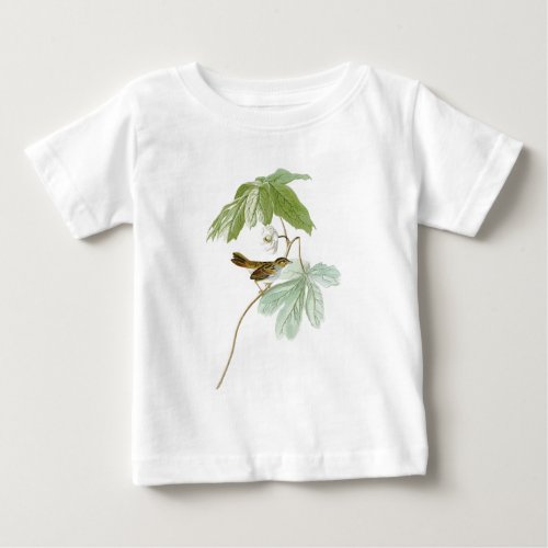 Swamp Sparrow John James Audubon Birds of America Baby T_Shirt