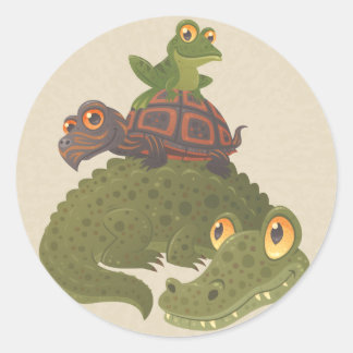 Swamp Squad Classic Round Sticker