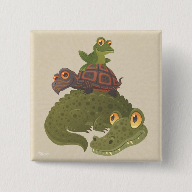 Swamp Squad Pinback Button (Front)
