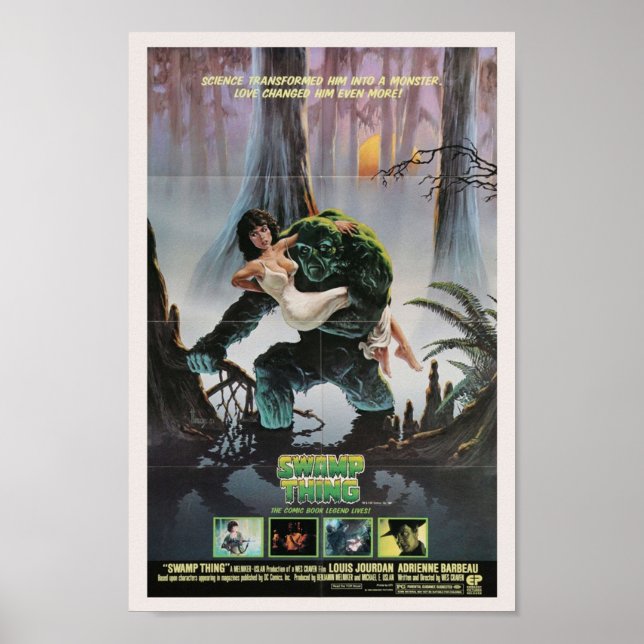 Swamp Thing  Vintage Fold Lines Poster (Front)