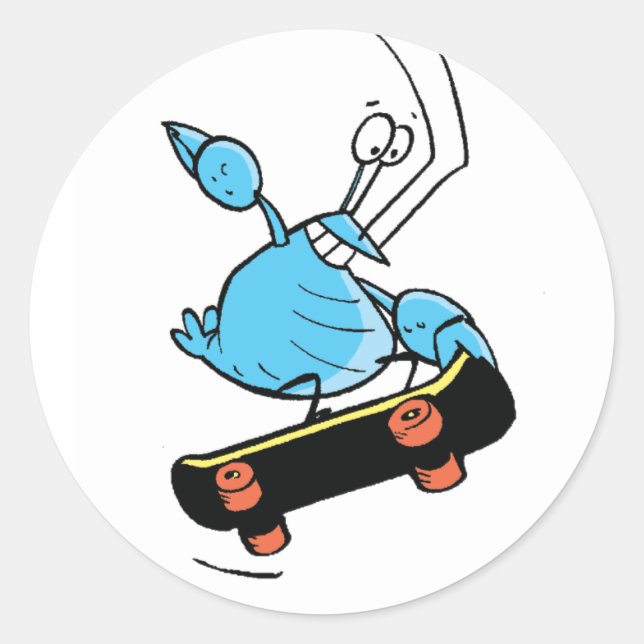 Swamp's Bob The Crayfish Skateboarding Stickers (Front)