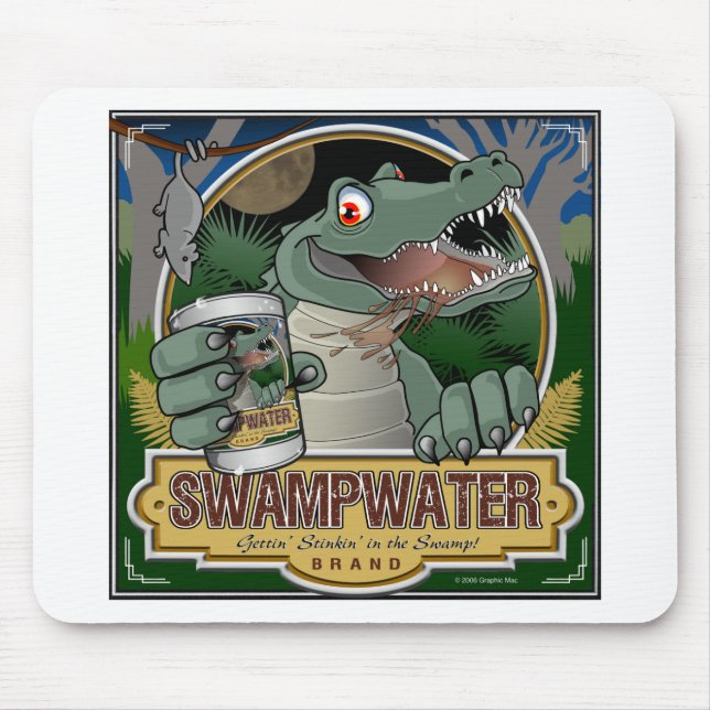 Swampwater Gator Mouse Pad (Front)