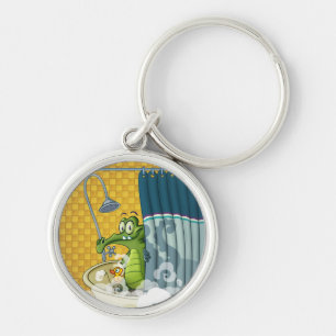 Swampy in the Shower Keychain
