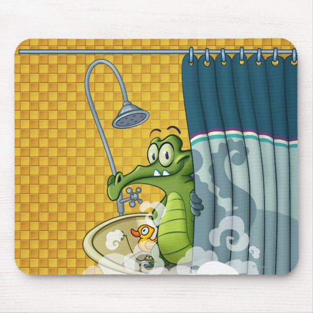 Swampy in the Shower Mouse Pad (Front)