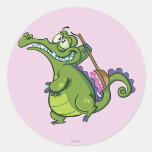 Swampy - Time to Scrub Classic Round Sticker