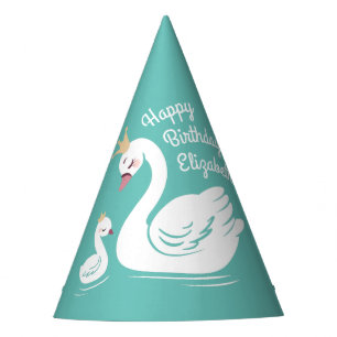 Swan 1st Birthday Party Baby Shower Party Hat