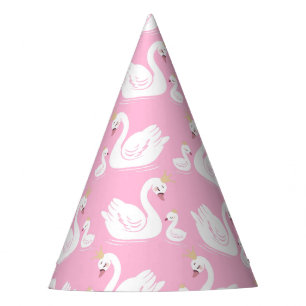 Swan 1st Birthday Party Baby Shower Pink Hat