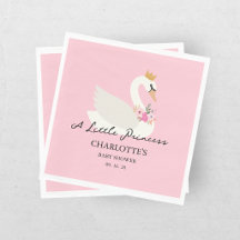 Swan A Little Princess Pink Baby Shower