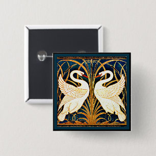 Swan and Rush and Iris, Button