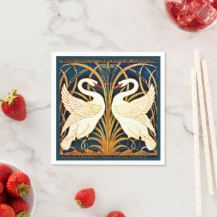 Swan and Rush and Iris, Napkins