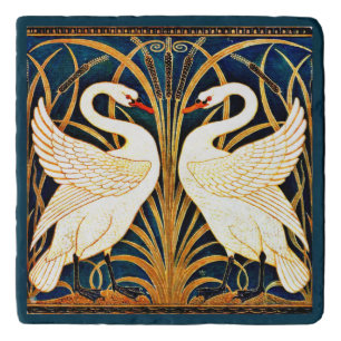Swan and Rush and Iris,  Trivet