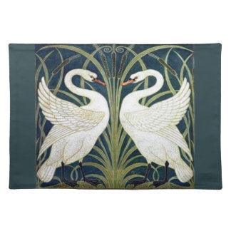 Swan and Rush and Iris wallpaper Placemat