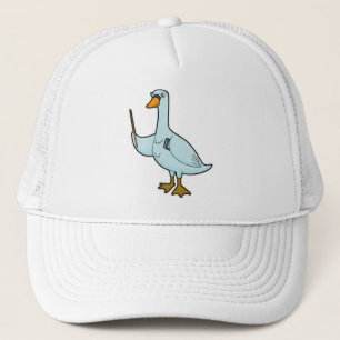 Swan as Teacher with Book & Pointer Trucker Hat