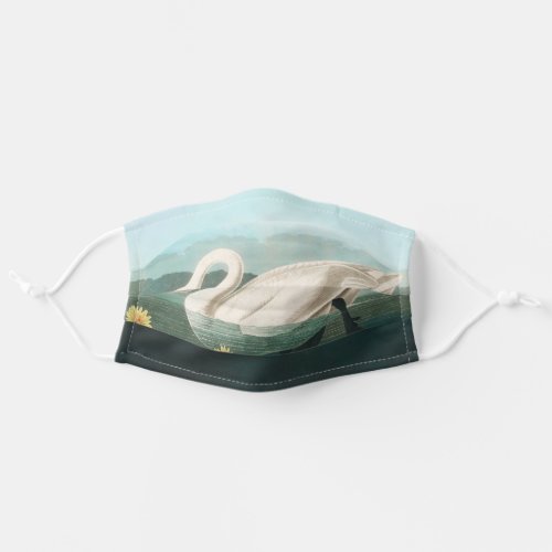 swan audubon bird white water swans adult cloth face mask