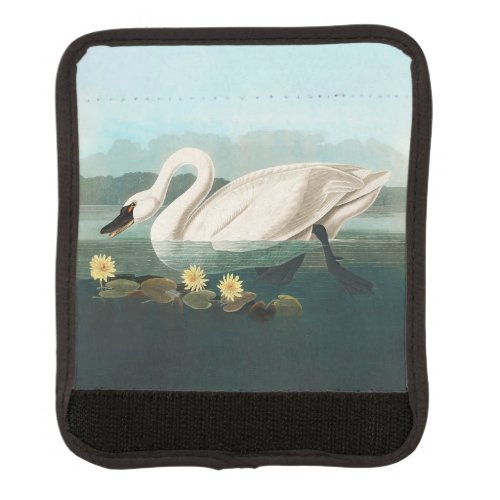 swan audubon bird white water swans luggage handle wrap