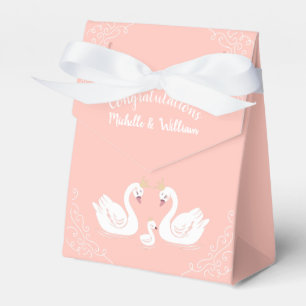 Swan Baby Shower Favor Boxes