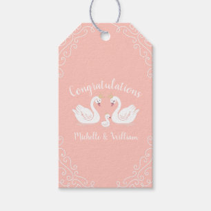 Swan Baby Shower Gift Tags
