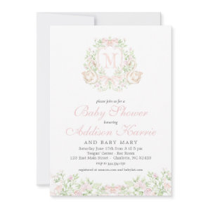 Swan Baby shower invitation