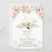 Swan Baby Shower invitation (Front)