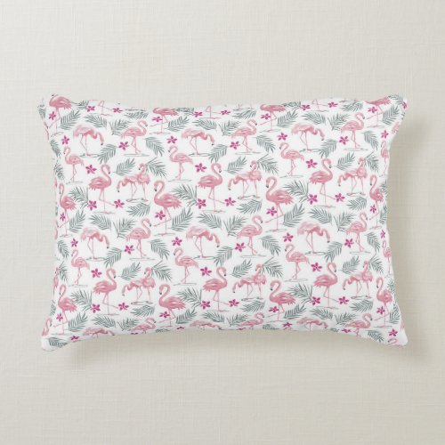 Swan Bird Repeated Pattern Accent Pillow